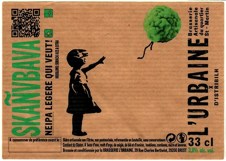 etiquette BRASSERIE L'URBAINE 06