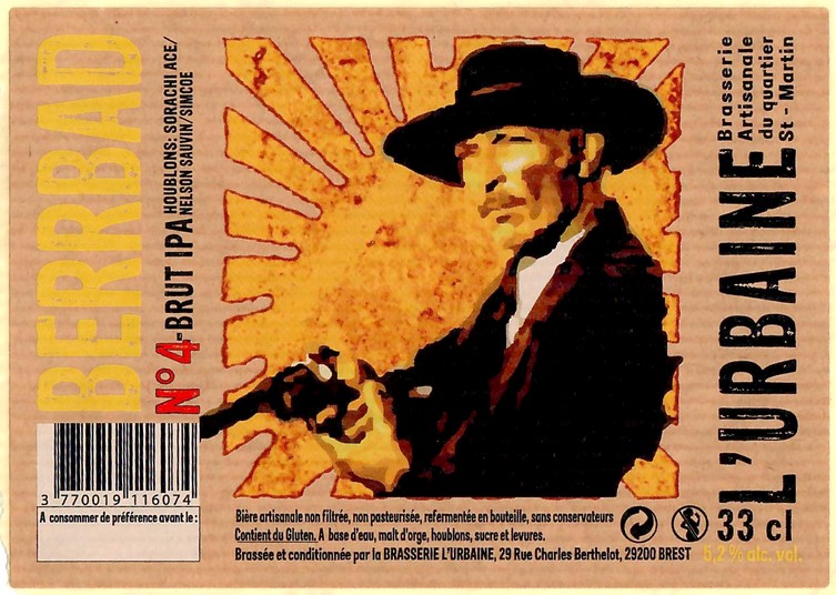 Etiquette BRASSERIE L'URBAINE 11