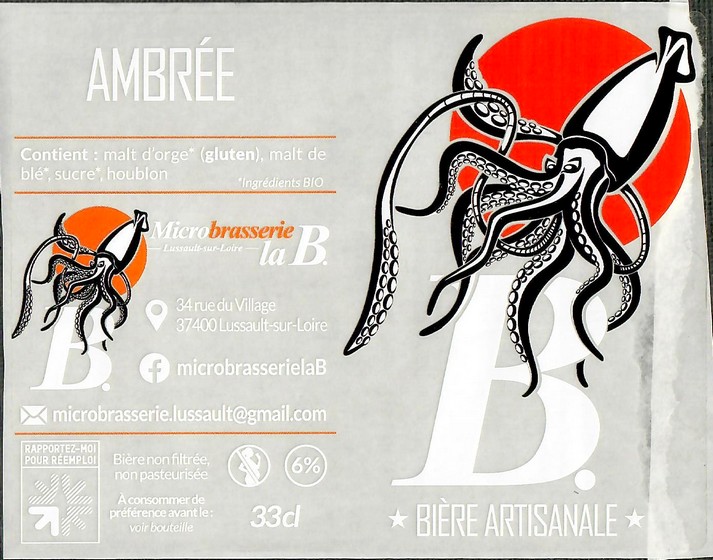 Etiquette BRASSERIE LA B 08