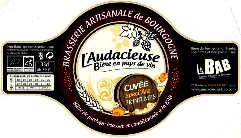 Etiquette BRASSERIE LA BAB 11