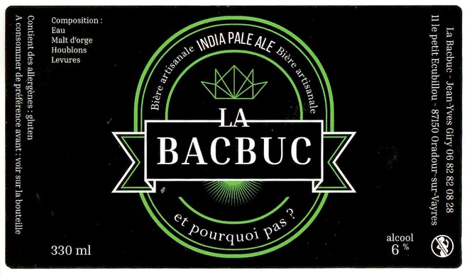 Etiquette BRASSERIE BACBUC 02