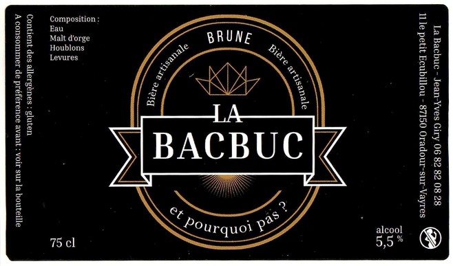 Etiquette BRASSERIE BACBUC 03