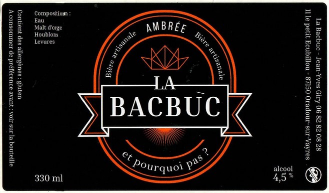 Etiquette BRASSERIE BACBUC 05