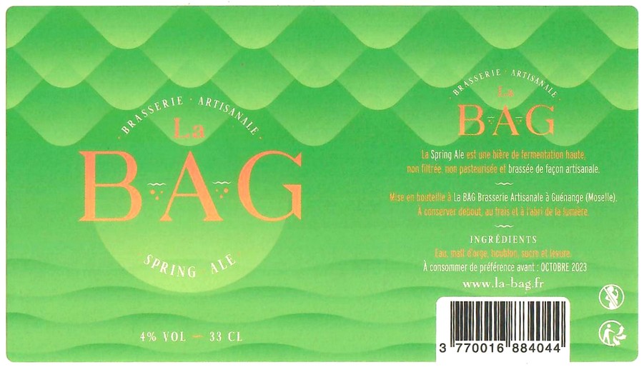 Etiquette BRASSERIE LA BAG 08