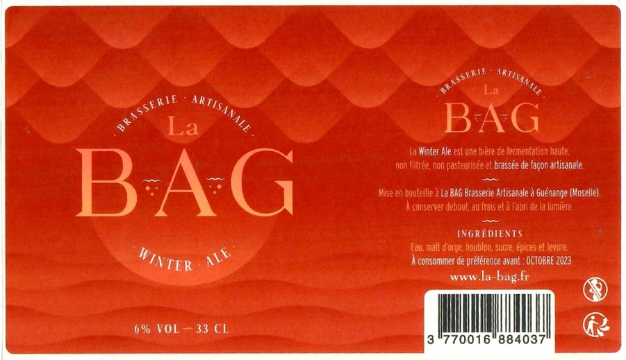 Etiquette BRASSERIE LA BAG 09