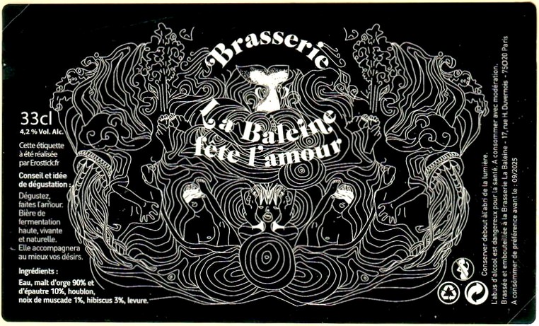 Etiquette BRASSERIE LA BALEINE 14