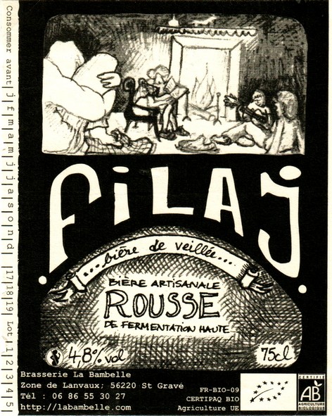 etiquette BRASSERIE LA BAMBELLE 12