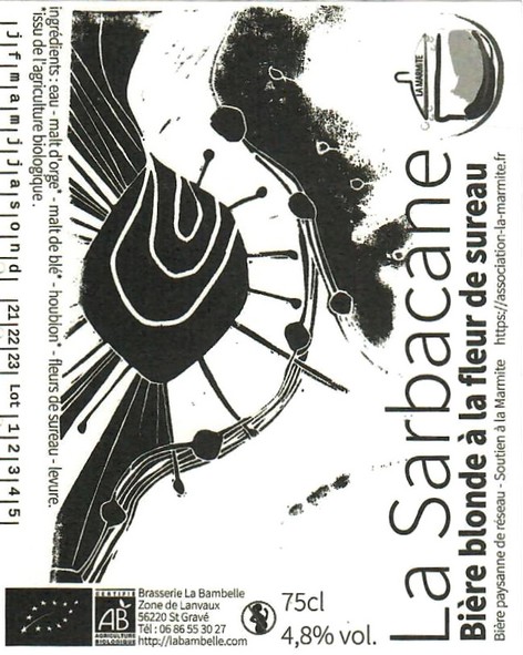 Etiquette BRASSERIE LA BAMBELLE 20