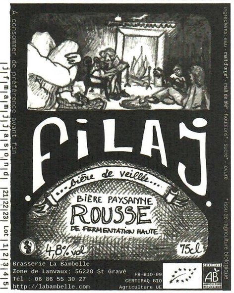 Etiquette BRASSERIE LA BAMBELLE 26