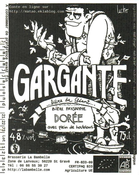 Etiquette BRASSERIE LA BAMBELLE 27