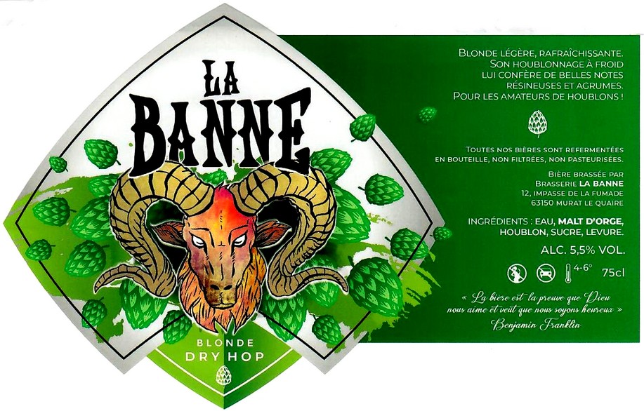 etiquette BRASSERIE LA BANNE 02