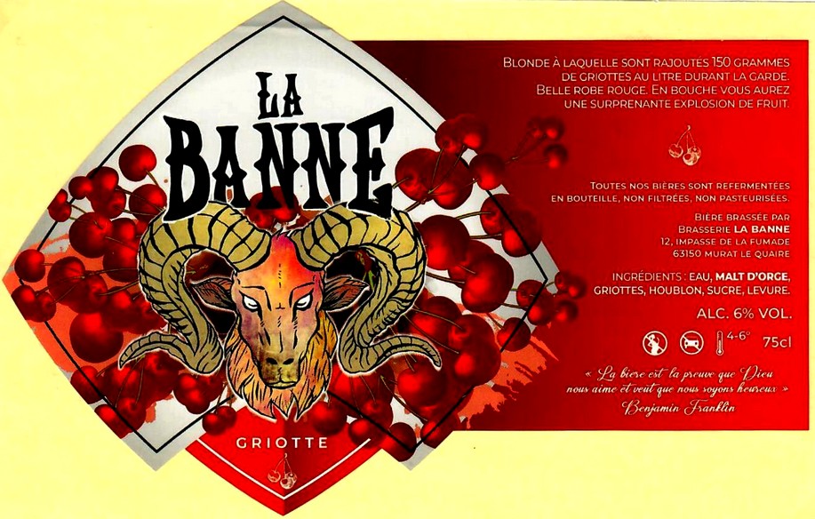 etiquette BRASSERIE LA BANNE 04