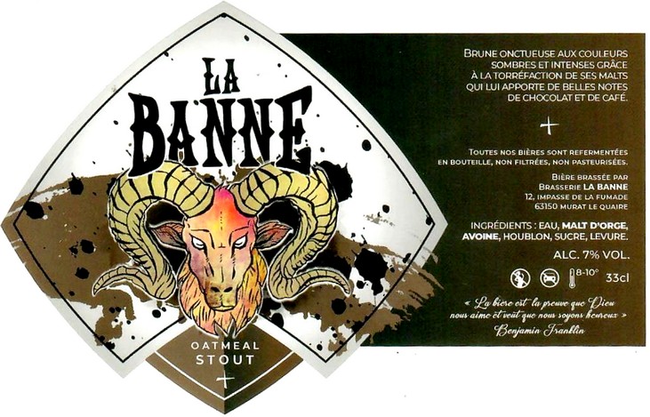 Etiquette BRASSERIE LA BANNE 10