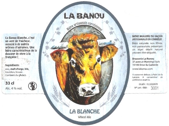 Etiquette BRASSERIE LA BANOU 02