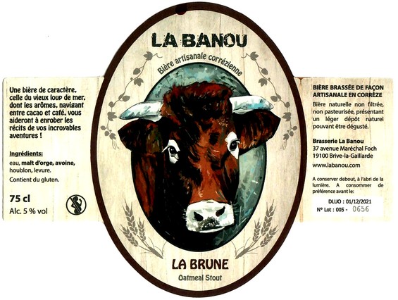 Etiquette BRASSERIE LA BANOU 06