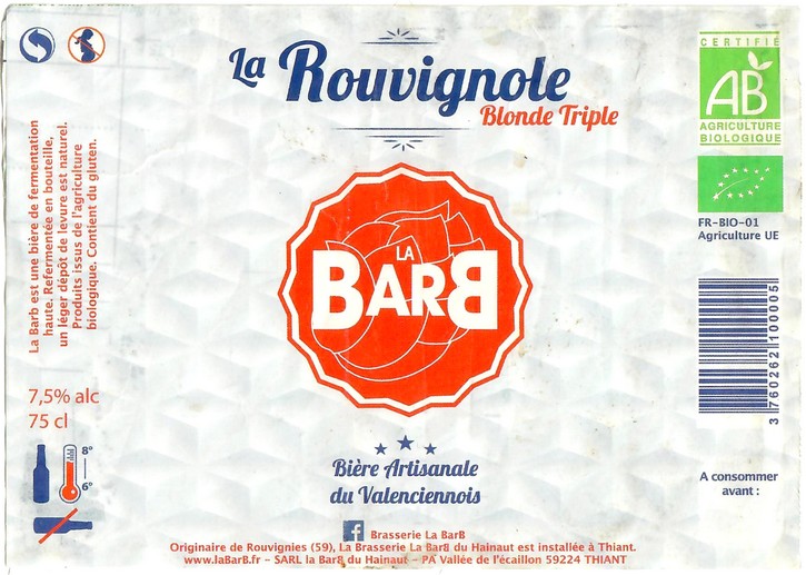 Etiquette BRASSERIE LA BARB 05