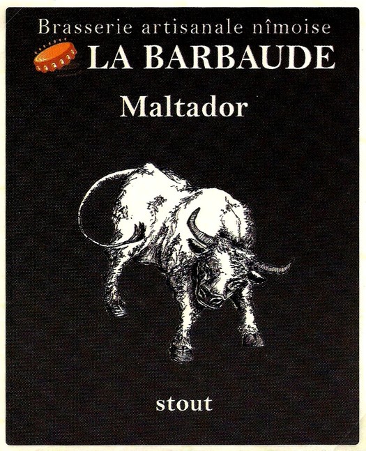 etiquette BRASSERIE LA BARBAUDE 06