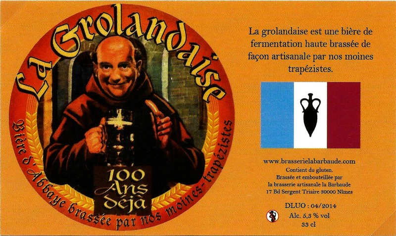 etiquette BRASSERIE LA BARBAUDE 30