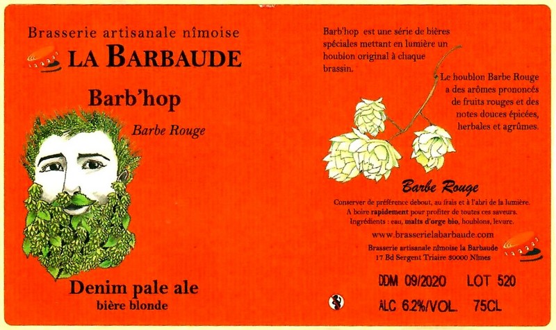 etiquette BRASSERIE LA BARBAUDE 32