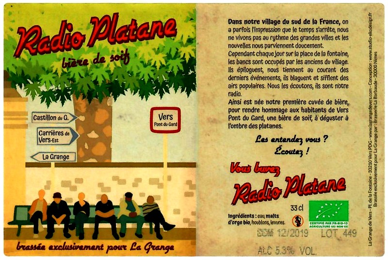 etiquette BRASSERIE LA BARBAUDE 36