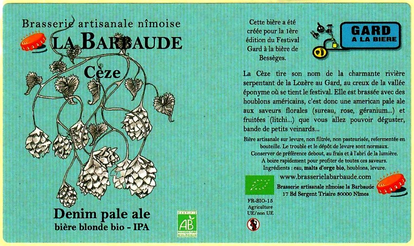 etiquette BRASSERIE LA BARBAUDE 41