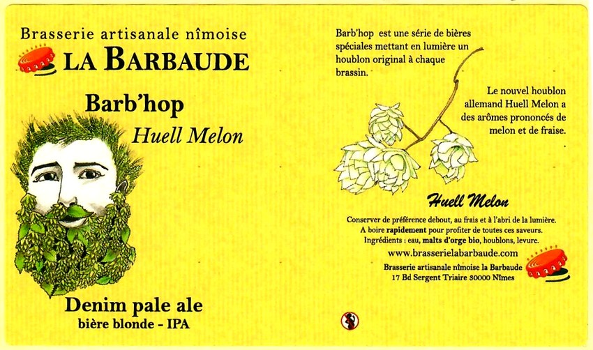 etiquette BRASSERIE LA BARBAUDE 43