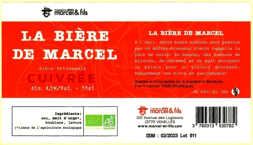 etiquette BRASSERIE LA BARBAUDE 57