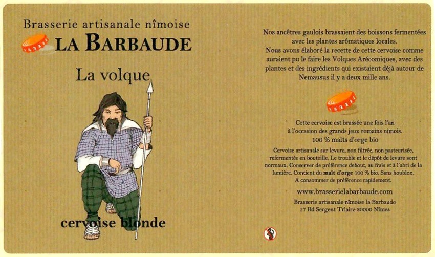 Etiquette BRASSERIE LA BARBAUDE 71