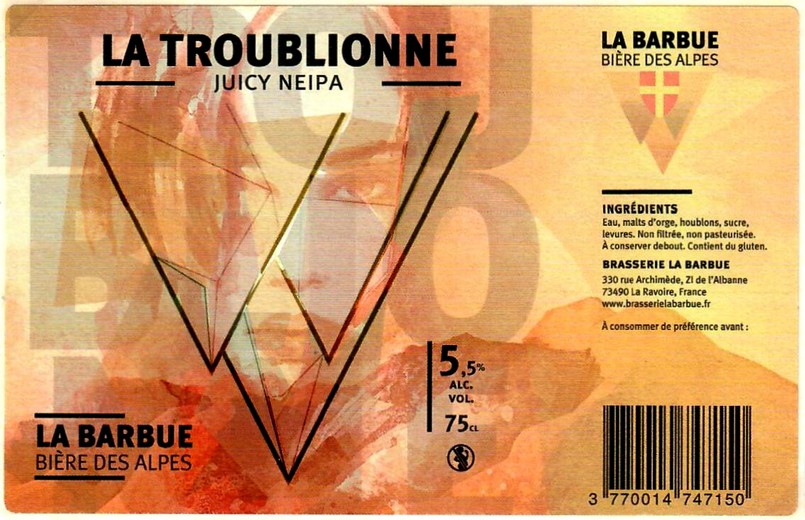 Etiquette BRASSERIE LA BARBUE 06