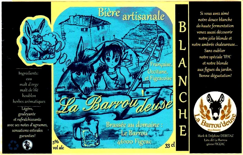 etiquette BRASSERIE LA BARROU'DEUSE 01