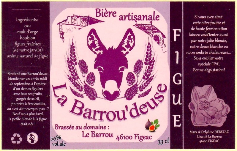 Etiquette BRASSERIE LA BARROU'DEUSE 04