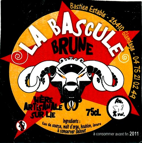 etiquette BRASSERIE LA BASCULE 15