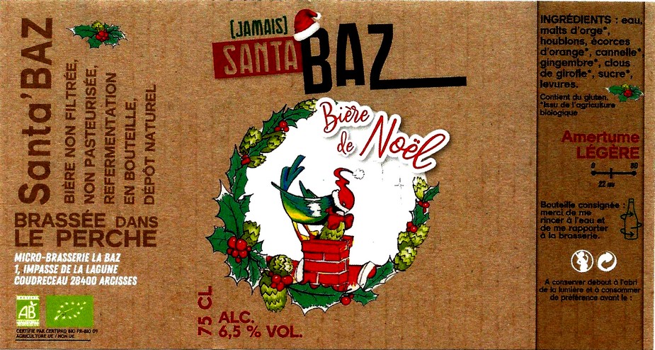 etiquette BRASSERIE LA BAZ 02