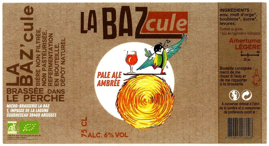 etiquette BRASSERIE LA BAZ 03