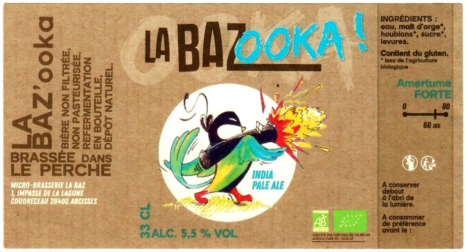 etiquette BRASSERIE LA BAZ 08