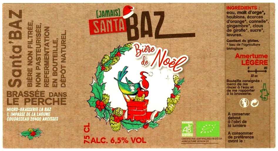 etiquette BRASSERIE LA BAZ 10