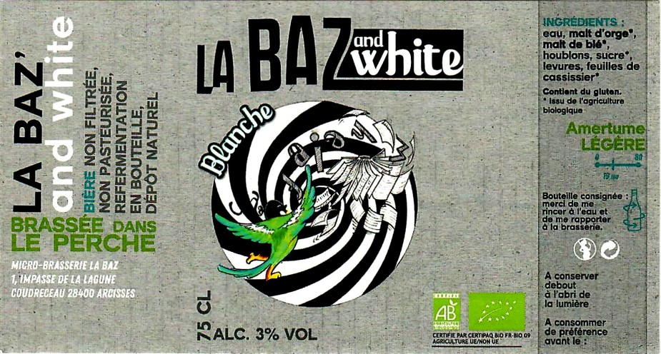 etiquette BRASSERIE LA BAZ 11