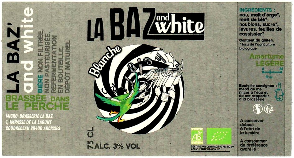 etiquette BRASSERIE LA BAZ 13