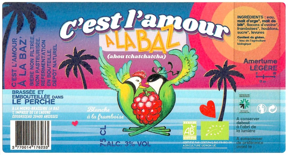 Etiquette BRASSERIE LA BAZ 17