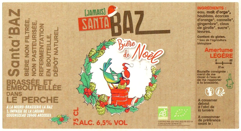 Etiquette BRASSERIE LA BAZ 20