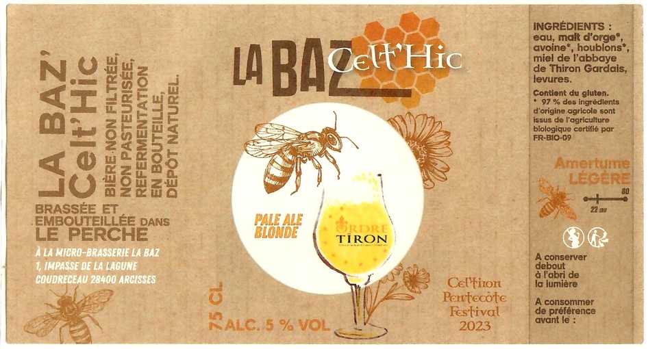 Etiquette BRASSERIE LA BAZ 23