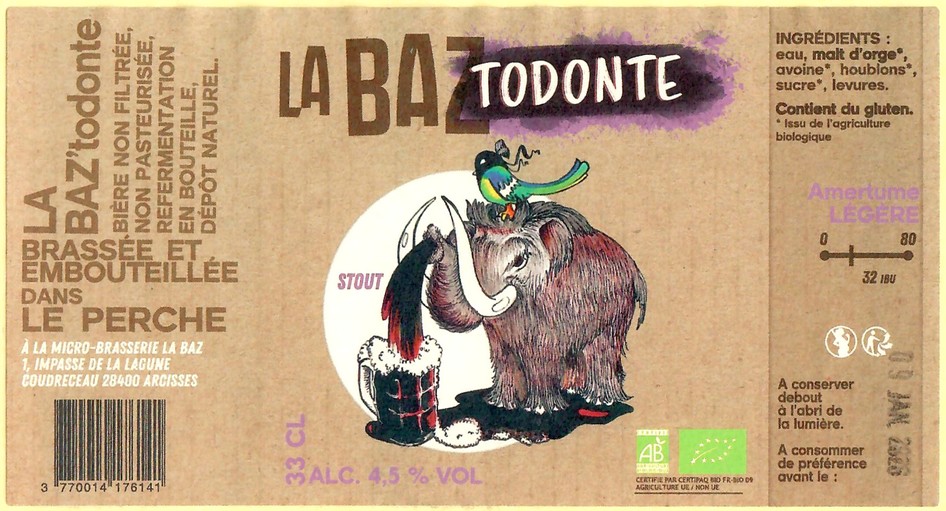 Etiquette BRASSERIE LA BAZ 24