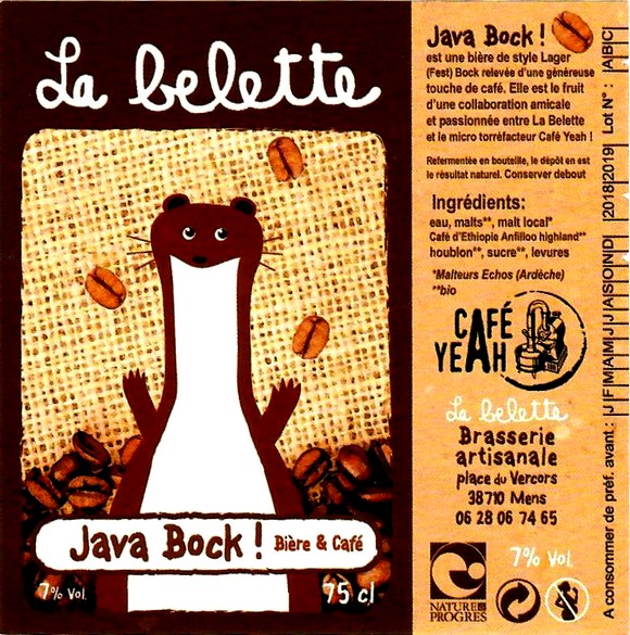 etiquette BRASSERIE LA BELETTE 23