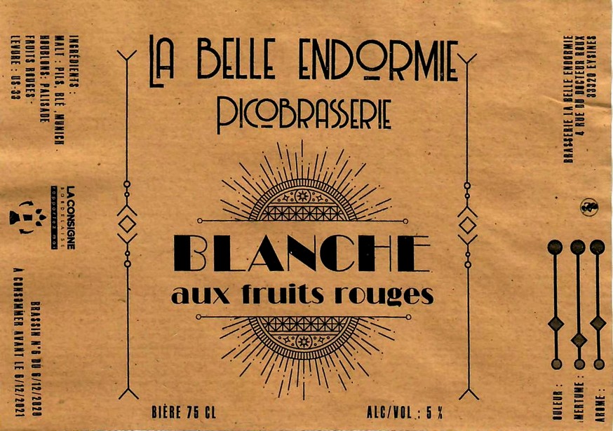 etiquette BRASSERIE LA BELLE ENDORMIE 02