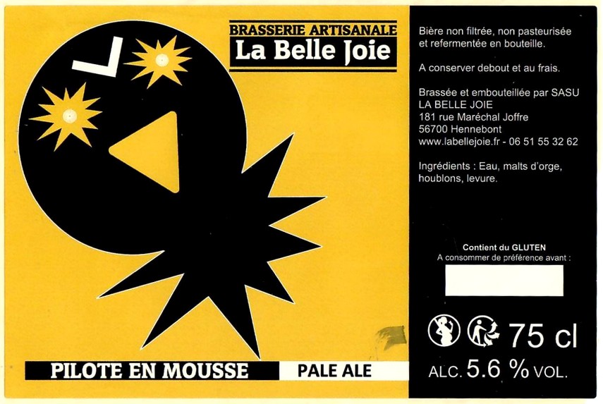 Etiquette BRASSERIE LA BELLE JOIE 12