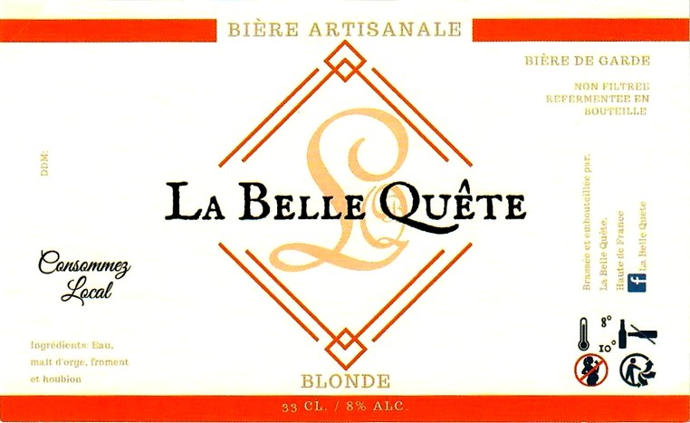 etiquette BRASSERIE LA BELLE QUETE 01