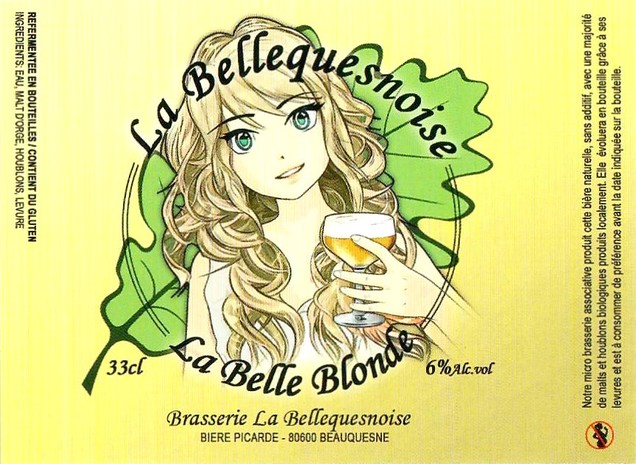 Etiquette BRASSERIE LA BELLEQUESNOISE 30