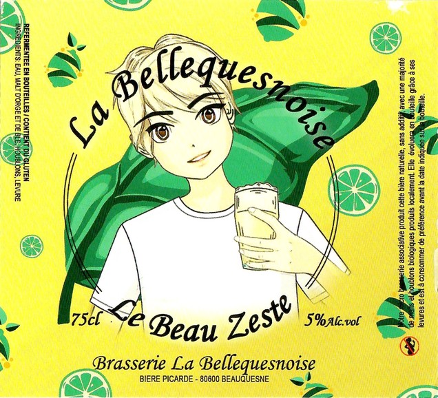 Etiquette BRASSERIE LA BELLEQUESNOISE 34