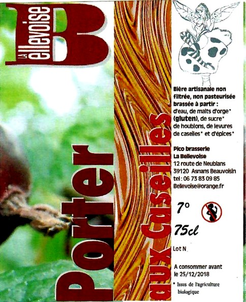 etiquette BRASSERIE LA BELLEVOISE 02