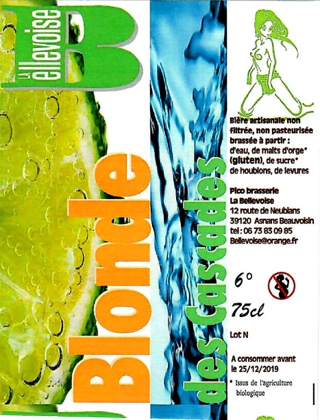 etiquette BRASSERIE LA BELLEVOISE 05